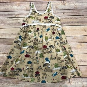 Sunboree mushroom frog dress